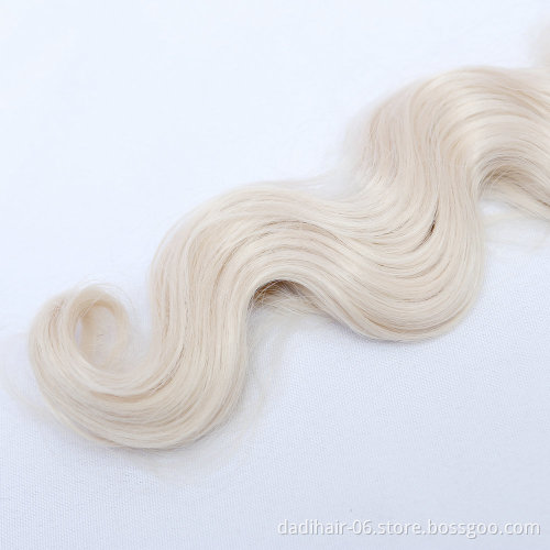 Adorable Soft Premium Heat Resistant Fiber 613 Blonde Hair Weave For White Women,Naked Body Wave Long Hair Bundles 100g 30 Inch